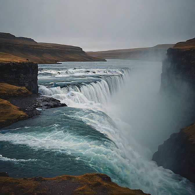 Gullfoss Waterfall